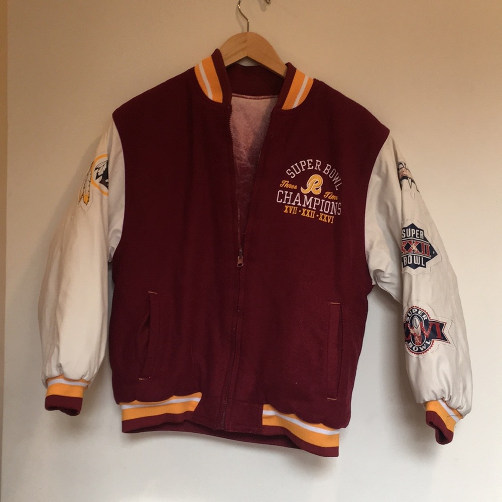 WASHINGTON REDSKINS TEAM APPAREL SUPER BOWL reversible ladies size 14-16